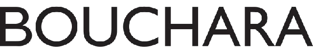 BOUCHARA logo in bold geometric sans-serif lettering